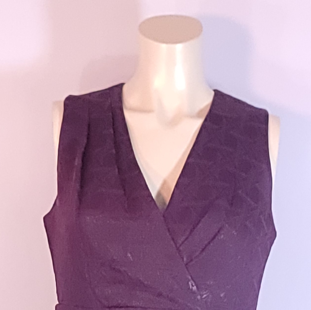 Kirna Zabete MiniDress VNeckTaperedMid Maroon SZ 6 - Picture 8 of 13